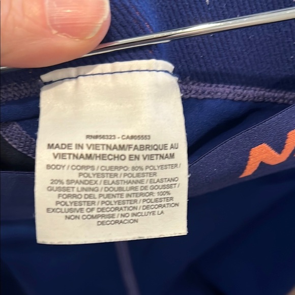 Nike pro women cropped Blue Athletic Bottoms- medium - Picture 3 of 4